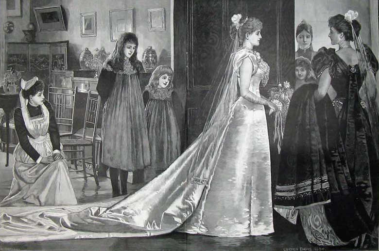 Late Victorian débutante.