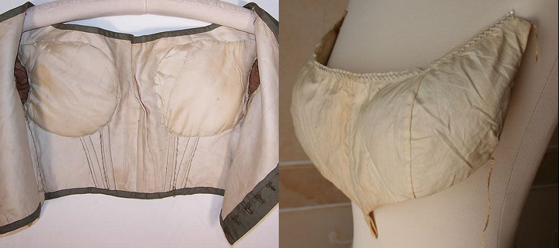 1850s bodice and pad