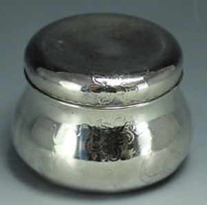 powder jar sterling