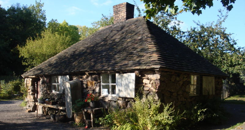 A low simple stone cottage like Maddie would have dwelt in.