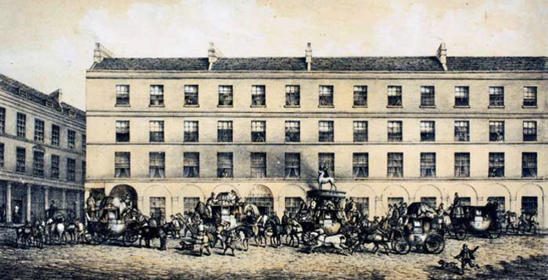 White Hart Inn, Stall Street, Bath, built